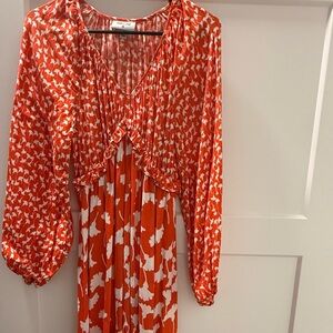 Diane Von Furstenburg for Target Orange Maxi Dress